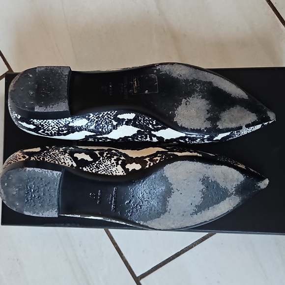 YSL Saint Laurent Flats Python Embossed Leather [size 37] - Picture 7 of 10